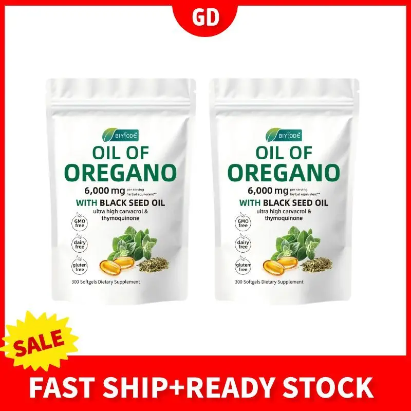 

Набор из 2 предметов, мягкие капсулы с маслом органо, 300 шт., антиоксидант для здоровья кишечника, пищеварительная поддержка, добавка