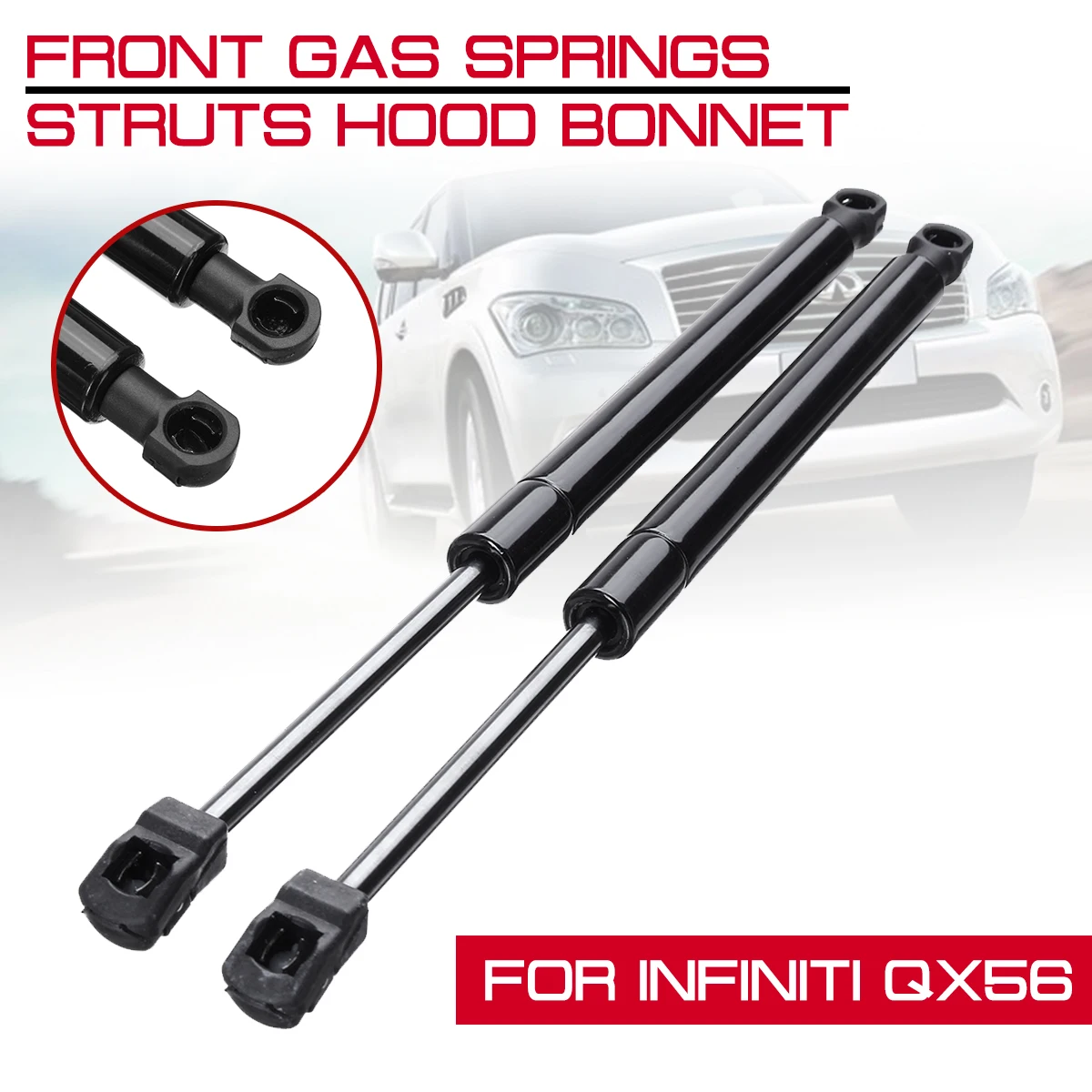 For Infiniti QX56 Car Front Engine Hood Lift Supports Props Rod Arm Gas Springs Shocks Strut