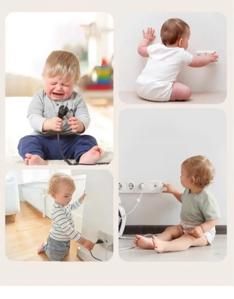 5/10 Stück Baby-Sicherheitssteckdosenschutz, Europäischer Standard, Schutz vor Stromschlag, Steckdosenschutz für Babys – Detail 3
