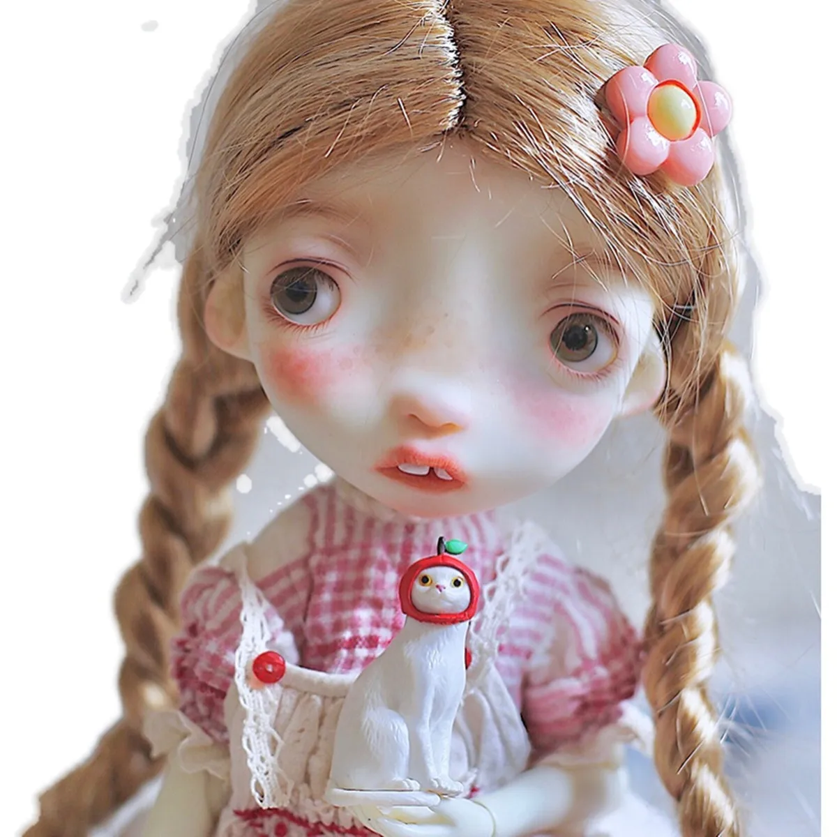 

New bjd sd doll 1/6 points small mental retardation cute ball joint shape resin humanoid gift spot makeup