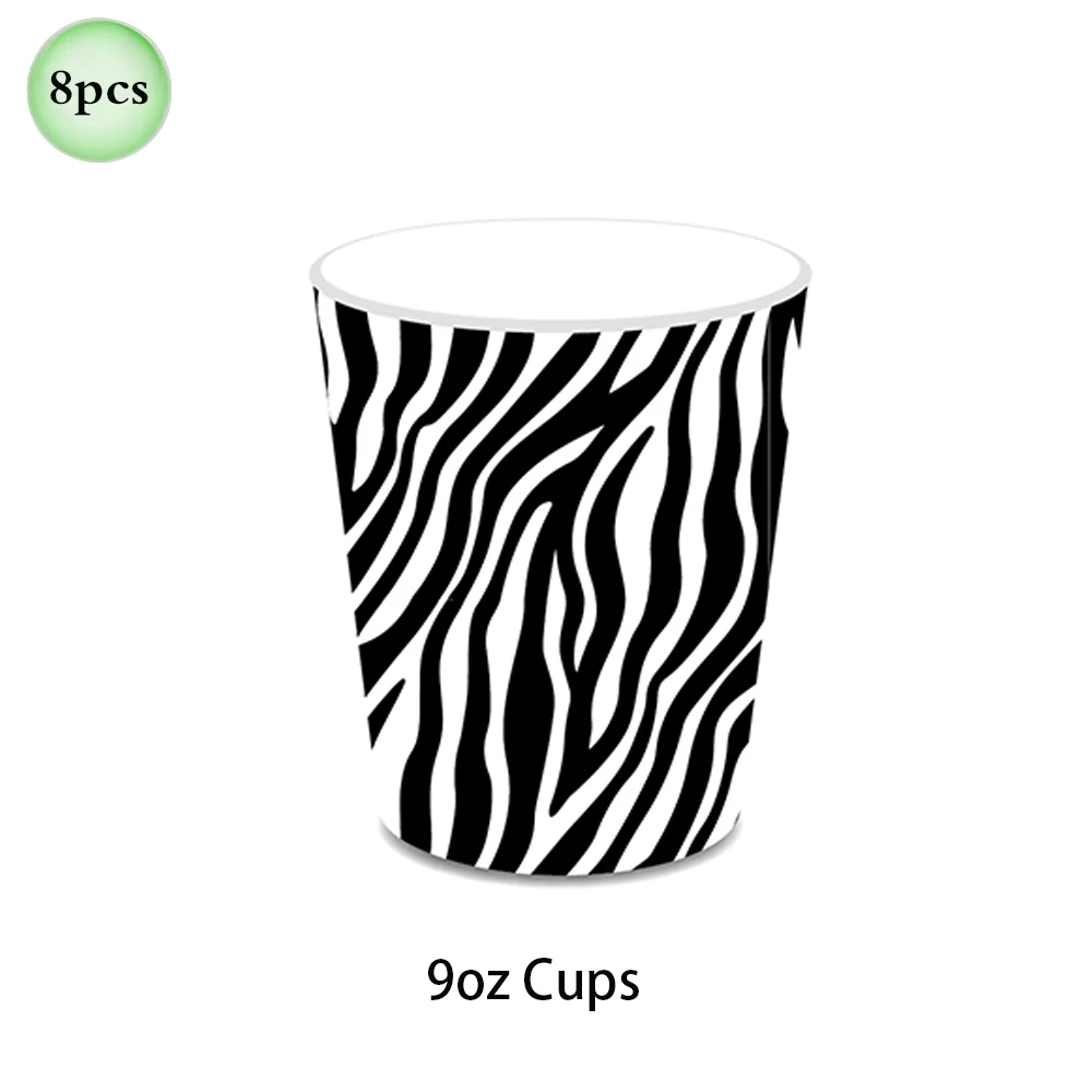 1 Satz Wald Tier Leopard Tiger Druck Platte Tischdecke Servietten Wald Banner Dschungel Safari wild eine Geburtstags feier Dekoration – Detail 27