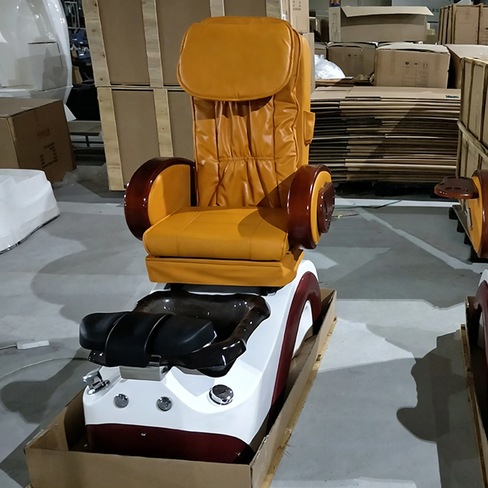 Premium Teal Electric Pedicure Chair Heated Foot Spa Massage Tub Hydrotherapy Professional Nail Salon Beauty Furniture - view 3
