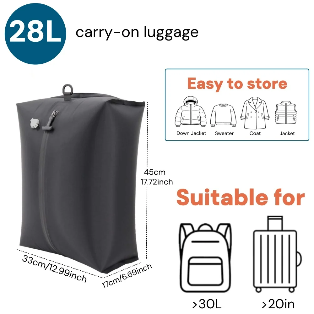 Vakuum-Aufbewahrungsbeutel, Reise-Essentials Koffer-Kleiderorganizer Verpackungstasche Praktisches Zubehör Komprimierbare Packwürfel