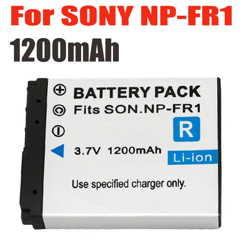 

1pcs NP-FR1 NPFR1 3.7V 1200mAh Replacement Camera Battery for Sony DSC P100 P200 P150 T30 G1 V3 T50 F88 P100L P100LJ