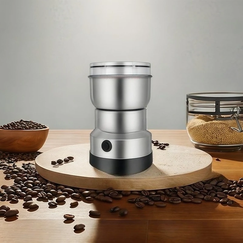 

Mini Electric Coffee Spice Grinder 300ml Ultrafine Food Pulverizer Baby Food Grain Mill with 4 Blades Compact Kitchen Appliance