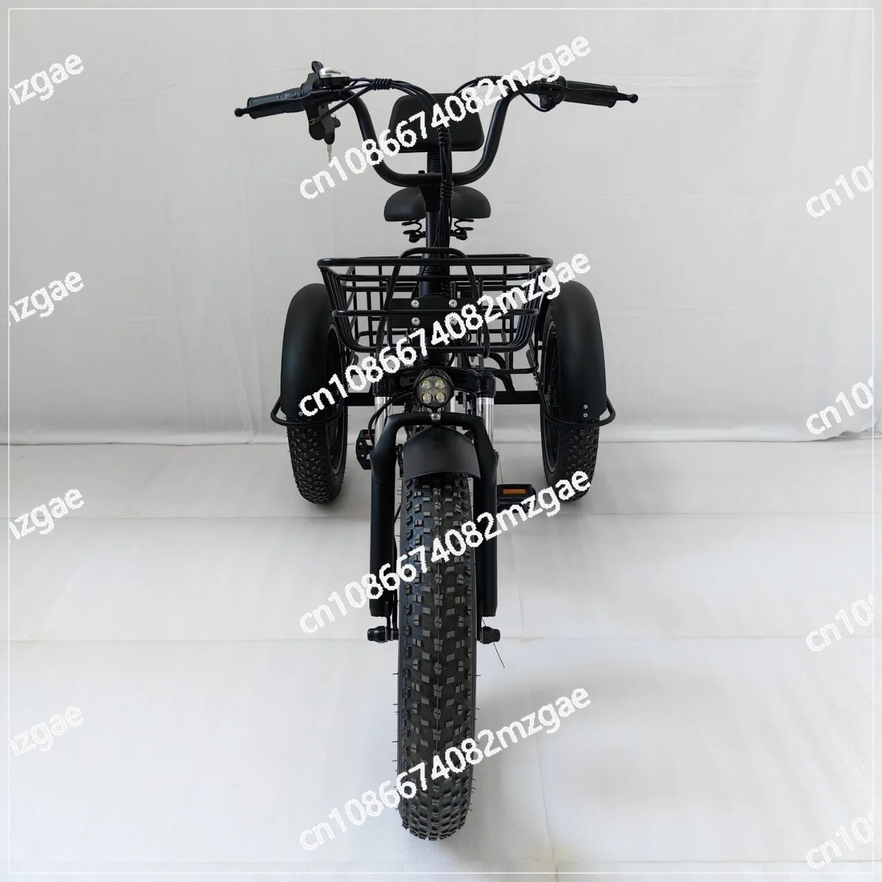 20 inch fat tire pedal tricycle snow lithium battery