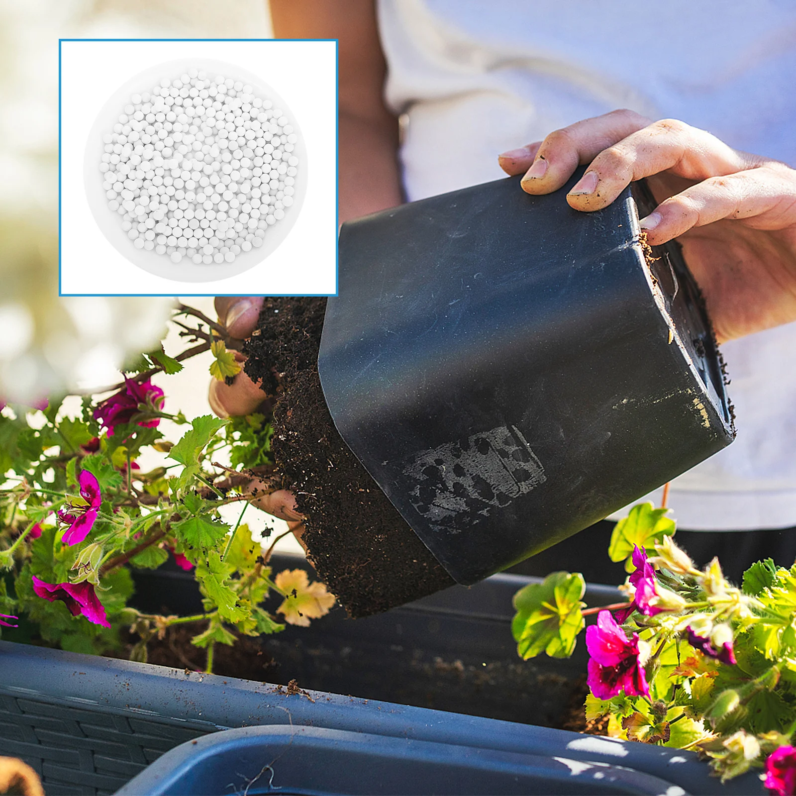 

Hydroponic 2 Bags 1000g Ceramsite Stones Flower Pot Surface Decoration Waterproof Soil Bonsai Gardening Tool Clean No