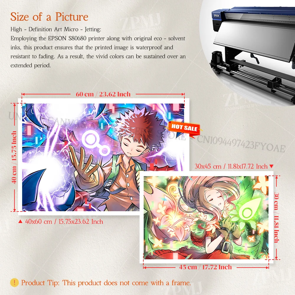 Japanische Anime Leinwand Wandkunst Digimon Digital Monsters Home Dekorative HD Druck Poster Malerei Moderne Kein Rahmen Für Wohnzimmer – Detail 3