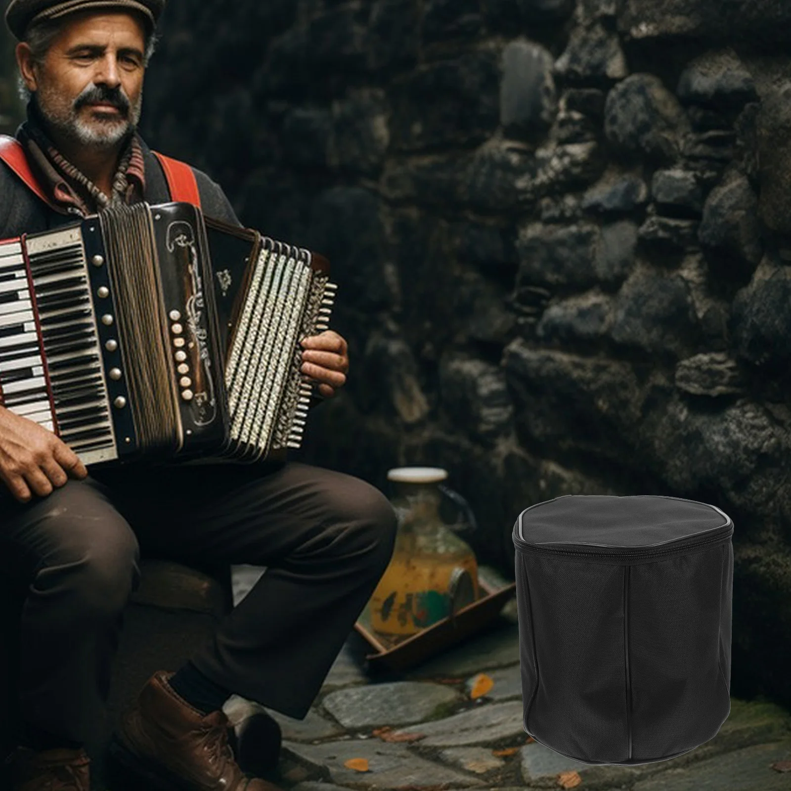 

Storage Bag Concert Concertina Pouch Zipper Case Carrying Accordion Accessory Bags