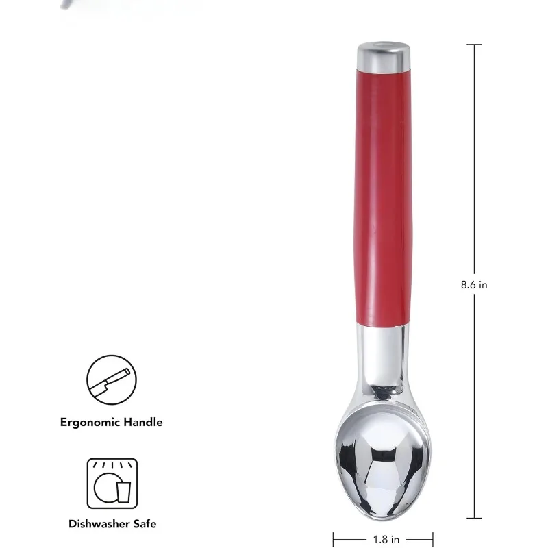 Classic Ice Cream Scoop, 8.6 inches, Empire Red