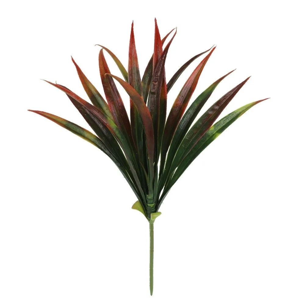 Gartenbau 42cm Künstliche Orchideenblätter Simulation DIY Künstliche Gladiolen Plastik Grüne Künstliche Spinnenpflanze Party – Detail 4