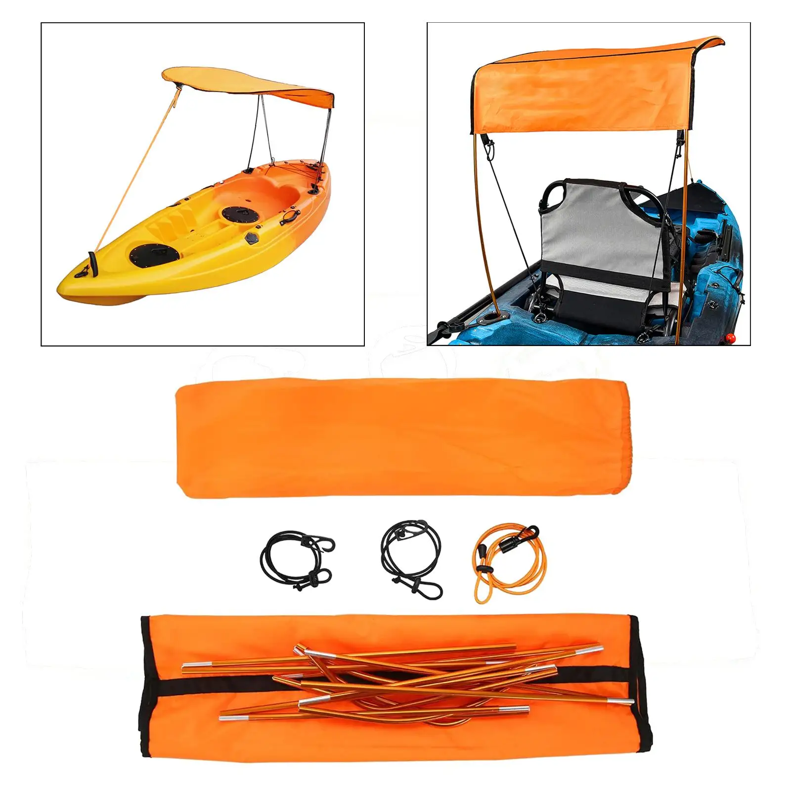 Boat Canopy Awning Sunshade for Camping Picnic Inflatable Boats image 3
