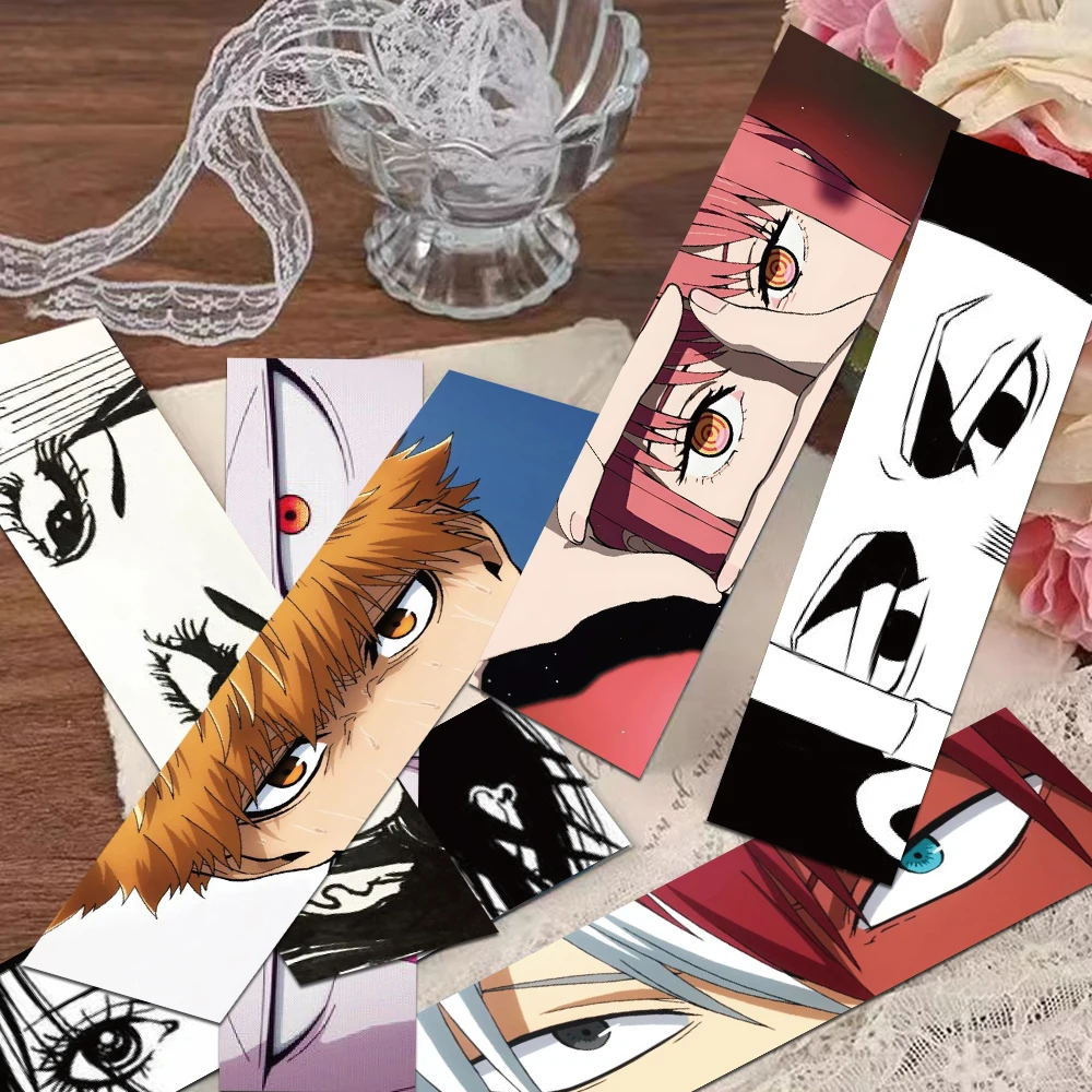 30pcs Cartoon Anime Bookmarks Reading Pages Books Labeled Students Stationary Supplies DIY Aesthetic Bookmark Creative Gifts
