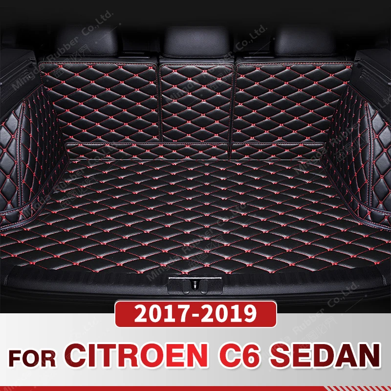 

Auto Full Coverage Trunk Mat For Citroen C6 Sedan 2017-2019 18 Car Boot Cover Pad Cargo Liner Interior Protector Accessories