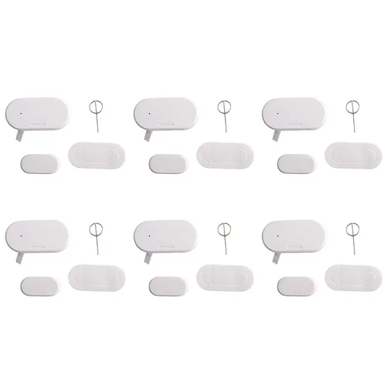 B04B-Tuya Zigbee 3.0 Smart Contact Detectors Security Gate Door Window Sensor Transducer Smart Life Home(6PCS)