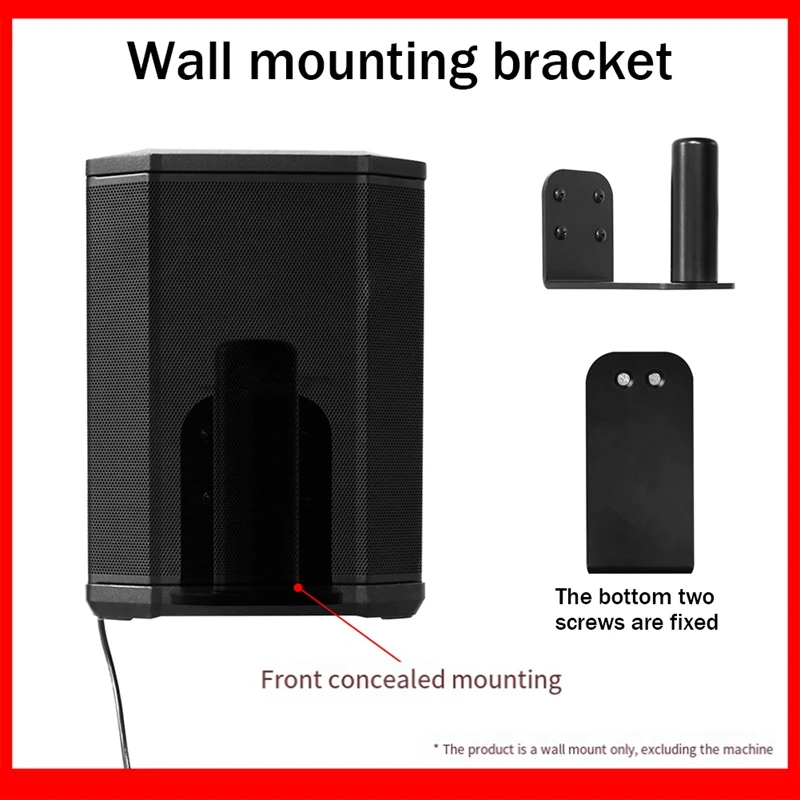 1 Piece Wall Mount Bracket Multifunctional Black For Bose S1 Pro/S1 Pro+ Speaker Stand