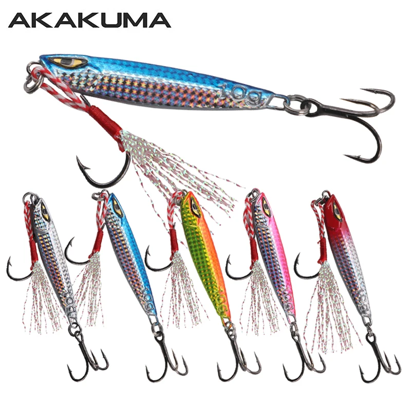 5Pcs 7g/10g/15g/20g/25g/30g Laser Casting Lure Metal Jig Sin
