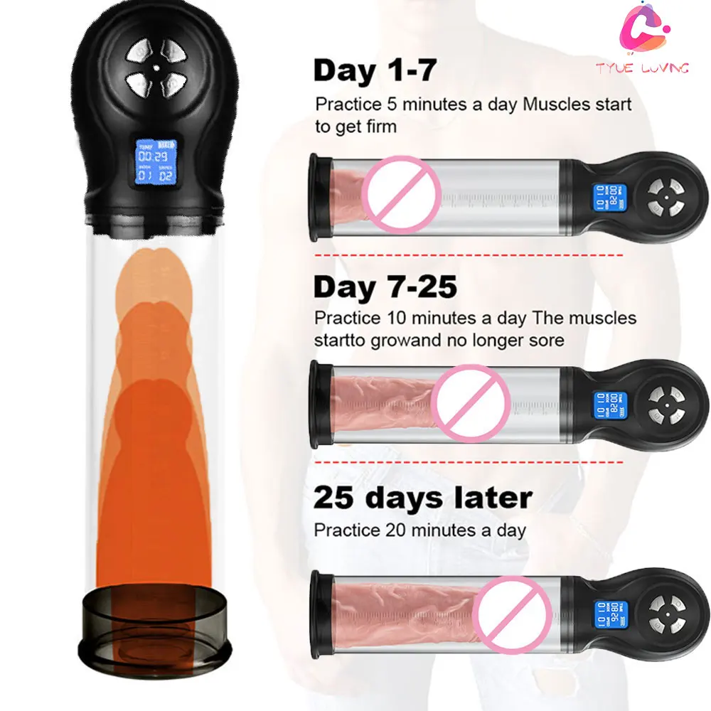 Male Penis Pump Vacuum Electri Pump For Men Automatic Penis Expander Enhancer Masturbator Penile Trainer Adult Sex Toys for Male