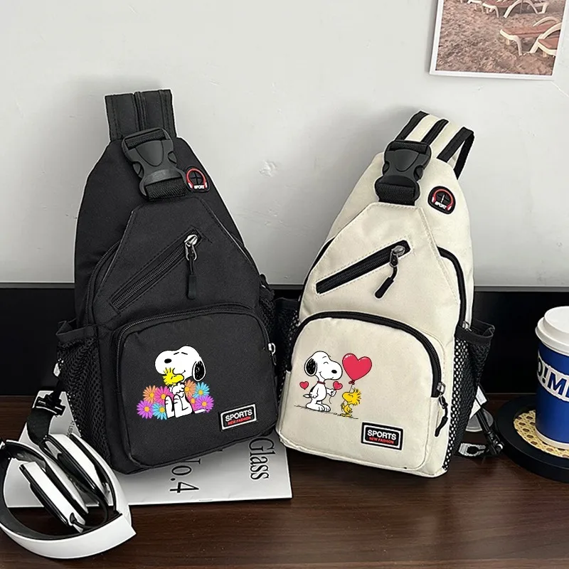 Snoopys modische Umhängetasche mit Cartoon-Anime-Musterdruck, Umhängetasche für Damen, multifunktionale Brusttasche, Unisex-Handtaschen, Geschenk