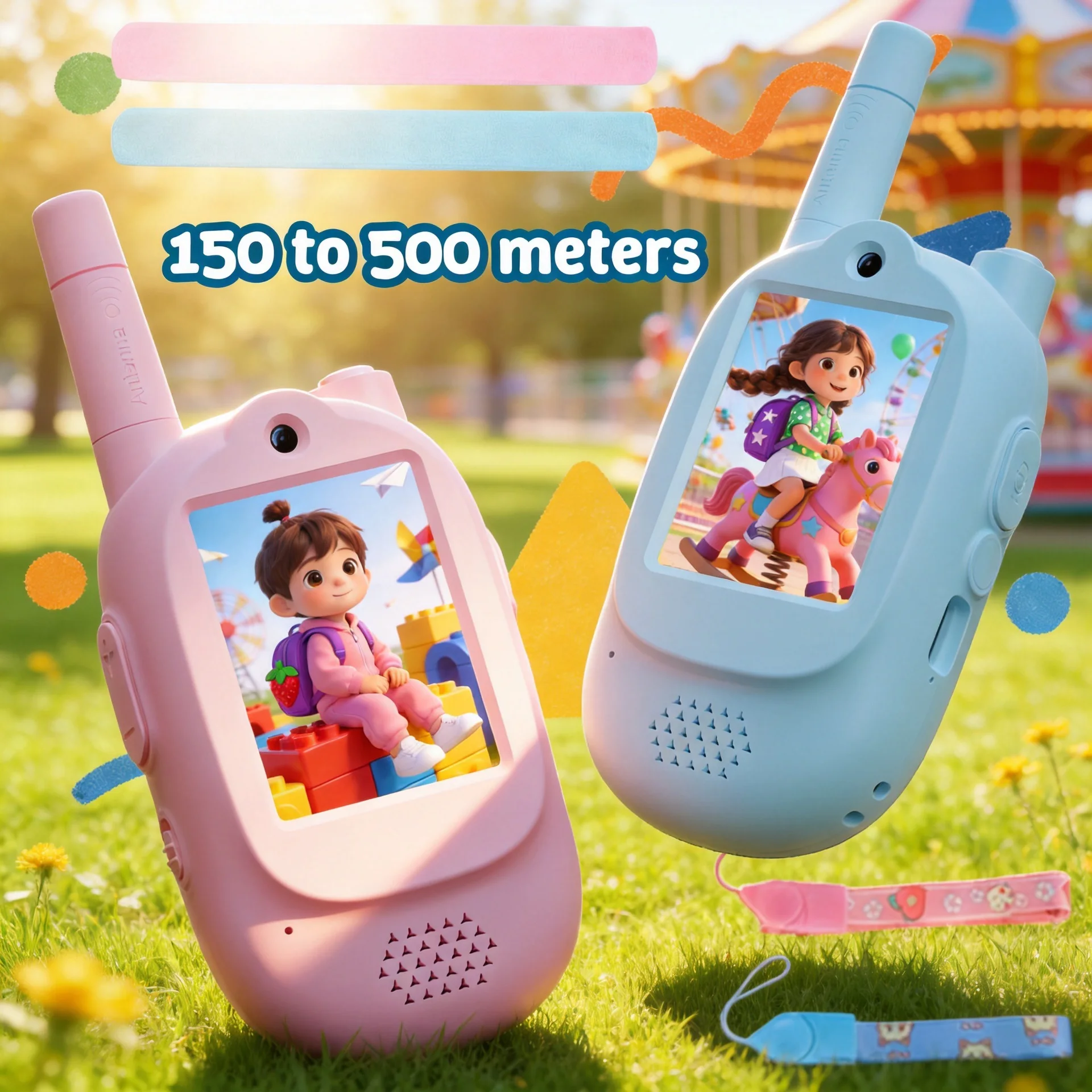 walkie-talkie-video-per-bambini-set-da-2-con-funzione-video-chat-e-modifica-voce-con-cinturini-da-polso-regalo-per-ragazzi-e-ragazze