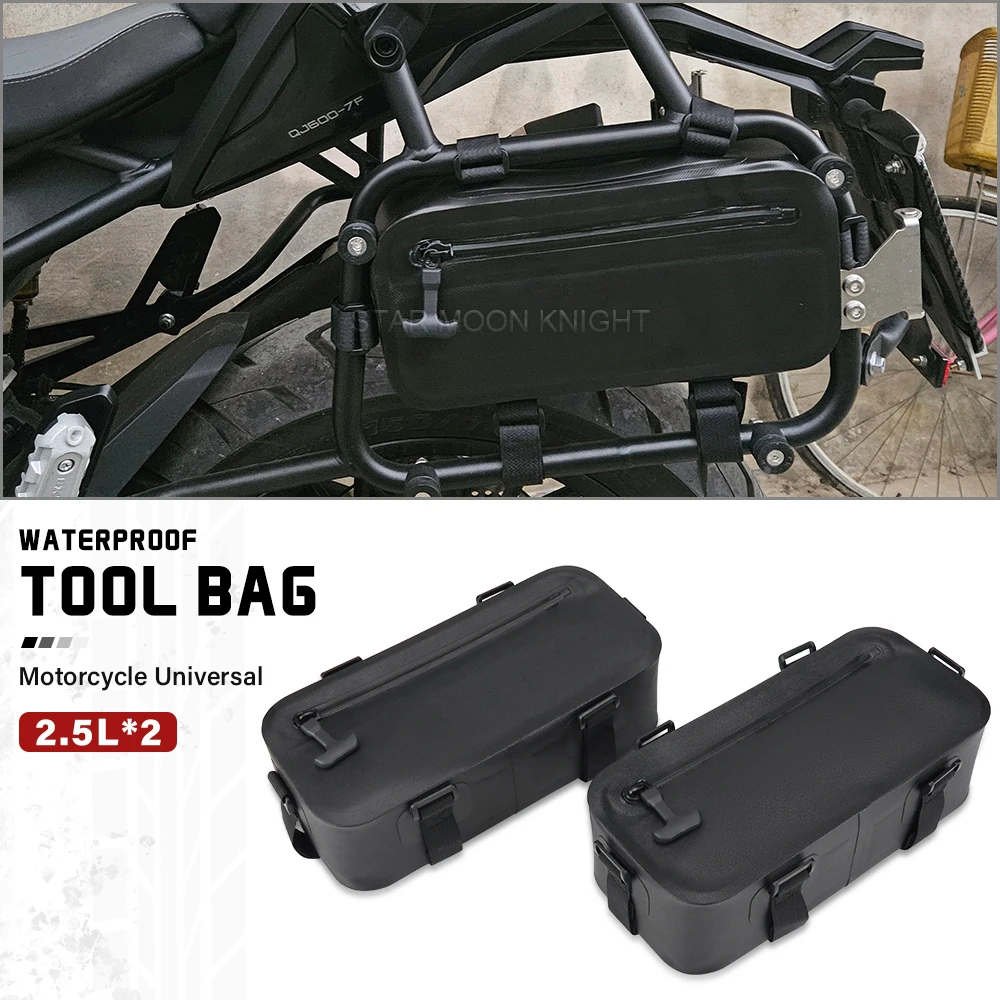 

2.5L Motorcycle Side Bags Tail Bag Bumper Multifunctional Waterproof Waist BAG Outdoor Motorbike Universal Tool Bag Accessories
