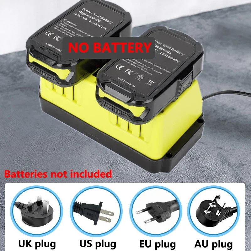 

100V/240V Dual Ports station Battery Charger for Ryobi 18V-20V nickel battery Rechargeable P120 P170 P180 Fast Charger