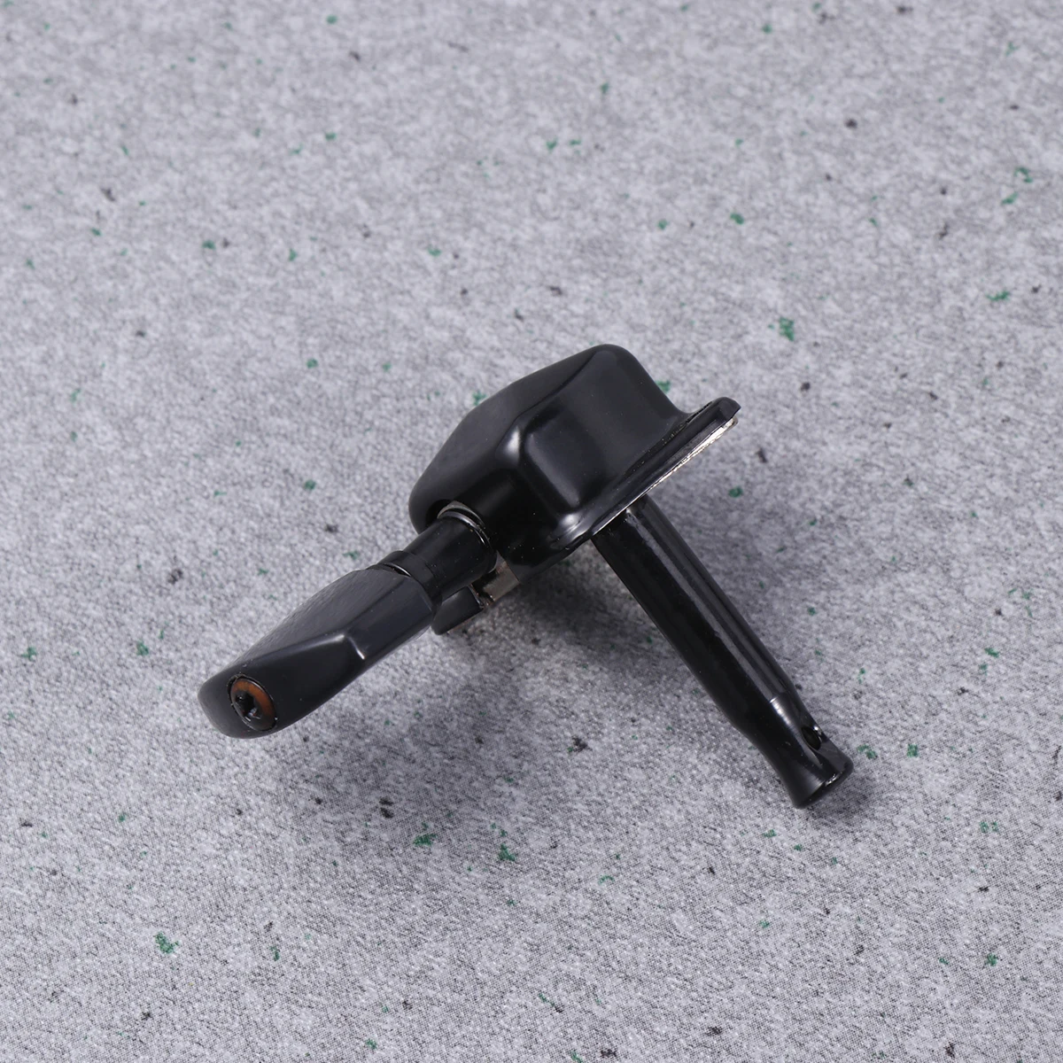 

6pcs Mini Square Head Semi-closed Vintage Style Guitar Machine Heads 3R3L Tuning Pegs for Guitar Bass (Black)