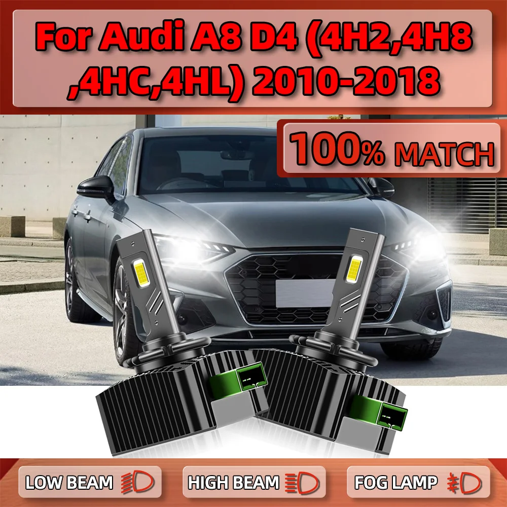 

D3S Car LED Headlight HID Bulbs 25000LM 120W Auto Xenon Light 6000K 12V For Audi A8 D4 (4H2, 4H8, 4HC, 4HL) 2010-2016 2017 2018