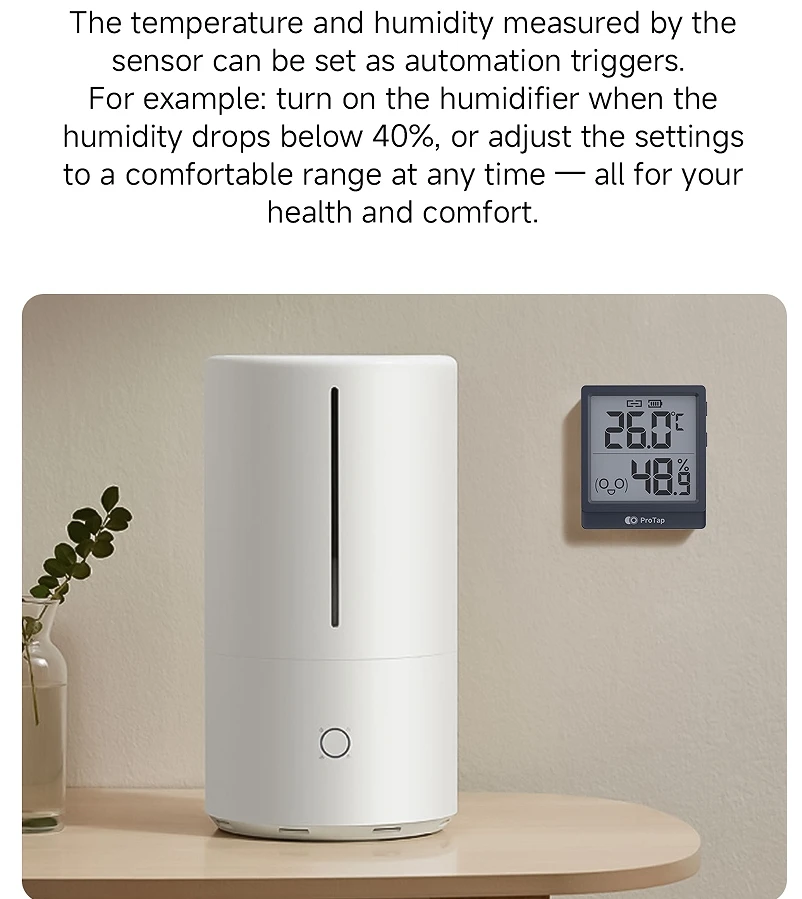 Wholesale ZigBee Temperature Sensor Smart Air Pressure Humidity Sensor Smart Home Work With Mi Home APP
