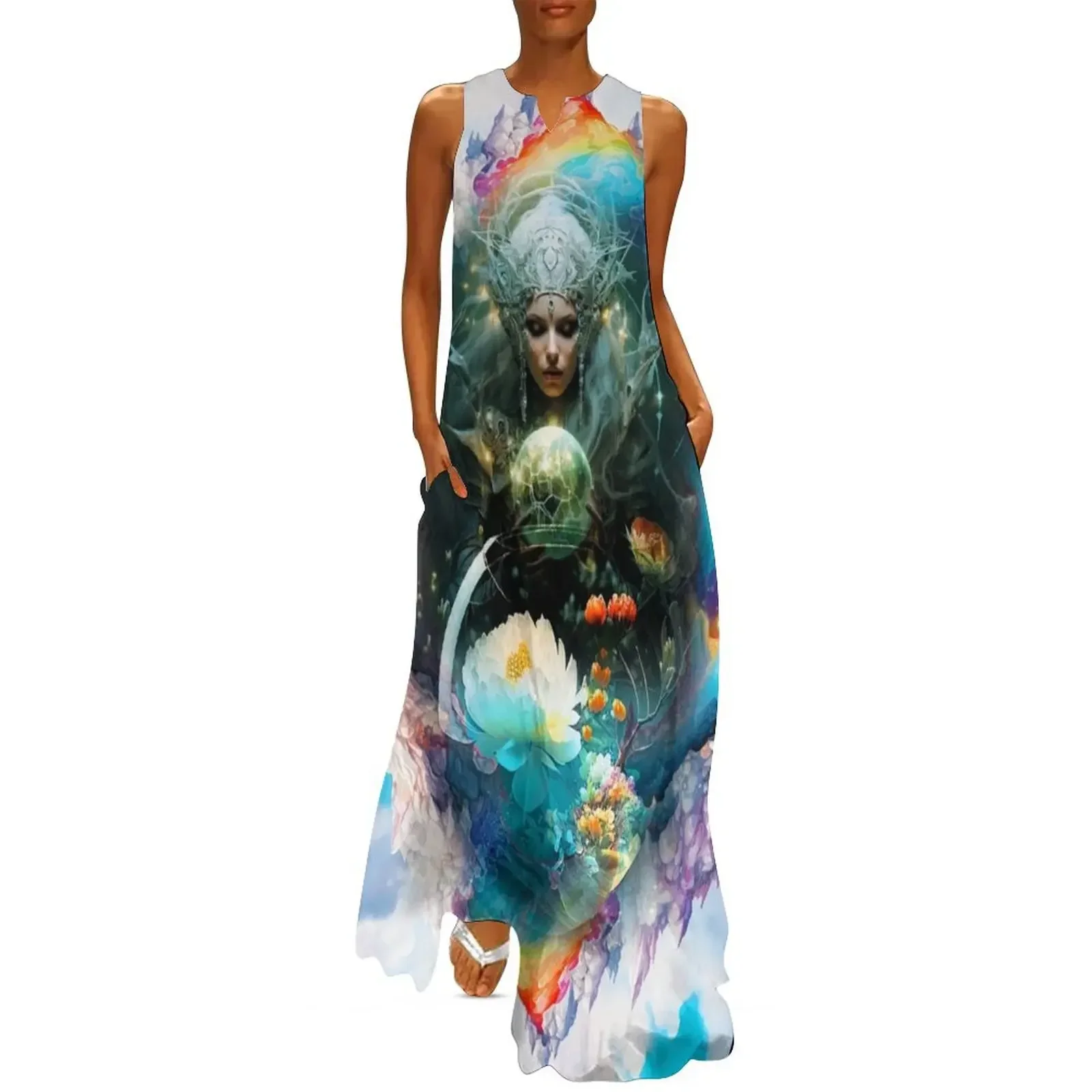 

Magical creature in a geode Long Dress festival outfit women luxury woman evening dress ceremony dresses summer clothes Dress