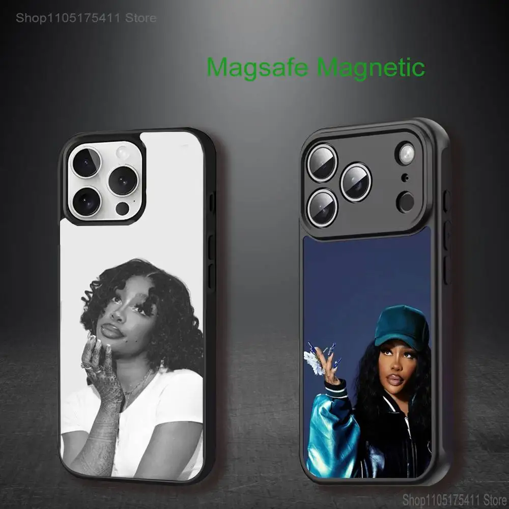

S-SZA R-RNB Singer Phone Case For iPhone 17,16,15,14,13,12,11,Pro,Max,Plus,Mini,SE4,E Magnetic Magsafe Wireless Charging
