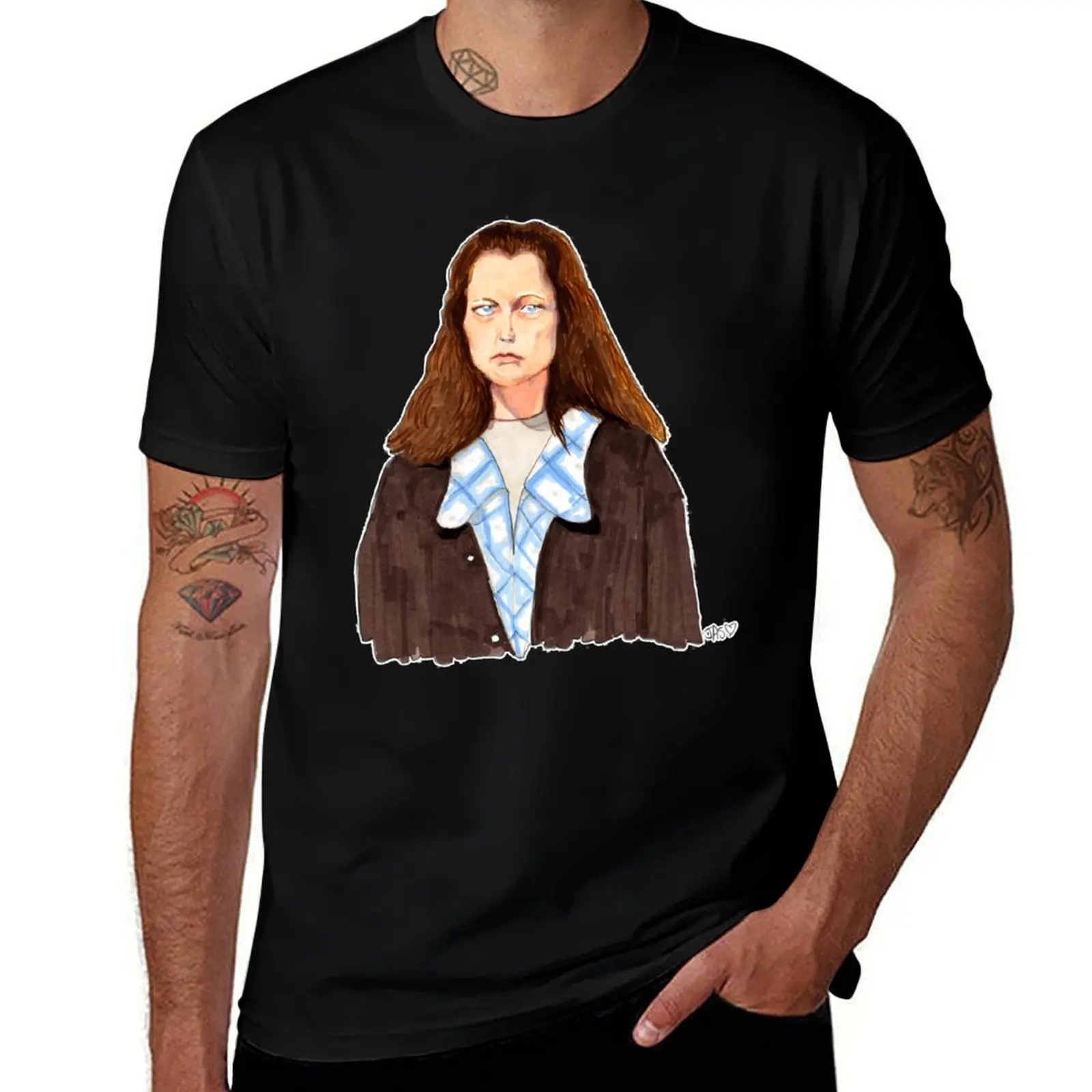 The Mysterious Muffy and Buffy Twins April Fools Day Portrait T-Shirt Big and Tall Loose Fit T-Shirt