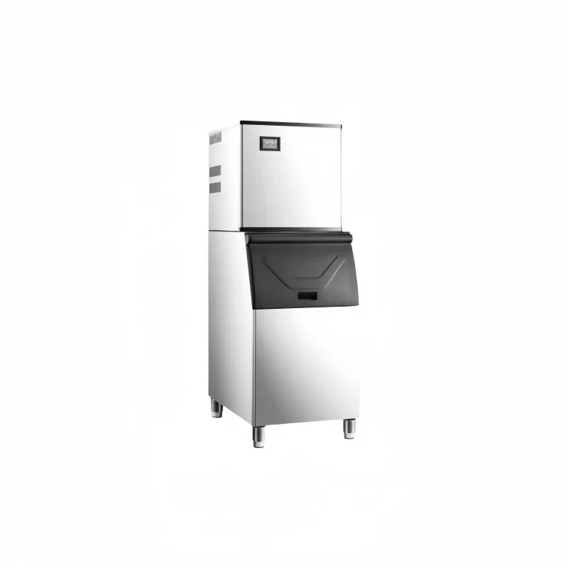 9- Commercial Stainless Steel Ice Maker with air Cooling, Fully Automated for Round-the-clock Production of Cube Ice