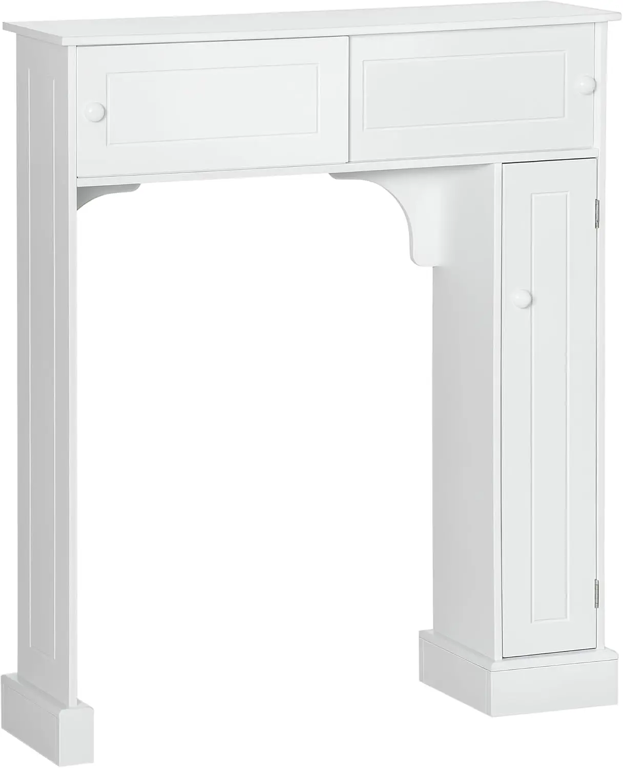 

Шкаф для ванной над унитазом, отдельно стоящий органайзер для хранения в ванной комнате с регулируемыми полками, полка для унитаза, белый