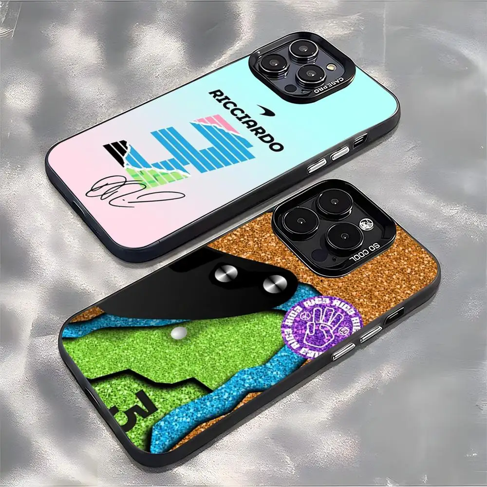 Чехол для телефона D-Daniel R-RicciardoES 3 для iPhone 17 Air 16 E 15 14 Plus 13 12 11 Pro Max, цветной, серебристый