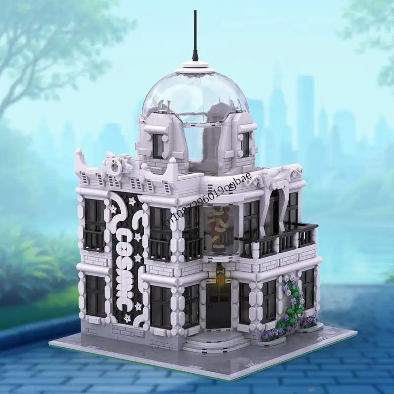 

Новинка, 1541 шт., хит продаж, вид на улицу, Moc, модульный космический ботанический сад, модель строительного блока, сделай сам, креативные идеи, детская игрушка в подарок