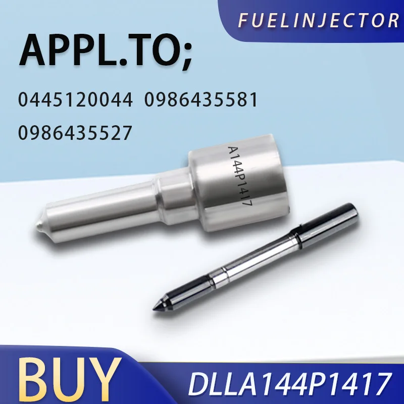 Common Rail Euro III Fuel Spray Nozzle DLLA144P1417 (Injector Model: 0445120044 0986435581 0986435527) Suitable For Bosch LG0342