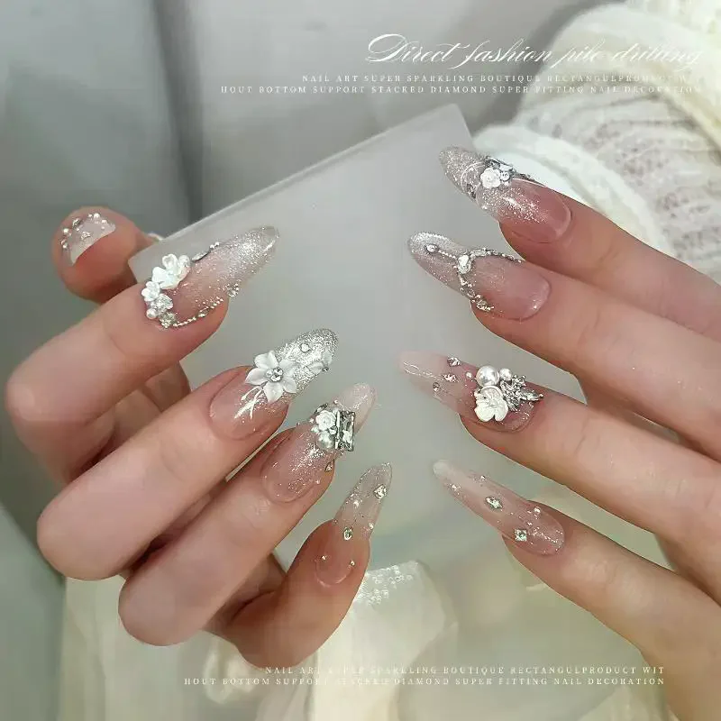 【Nuovo】 1 pz zircone perla unghie diamante unghie decorazione unghie strass lucidi gemme per unghie gioielli fascino per unghie accessori fai da te