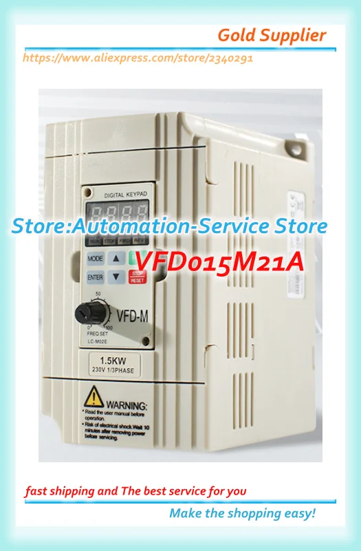 

New Original Delta Inverter VFD015M21A