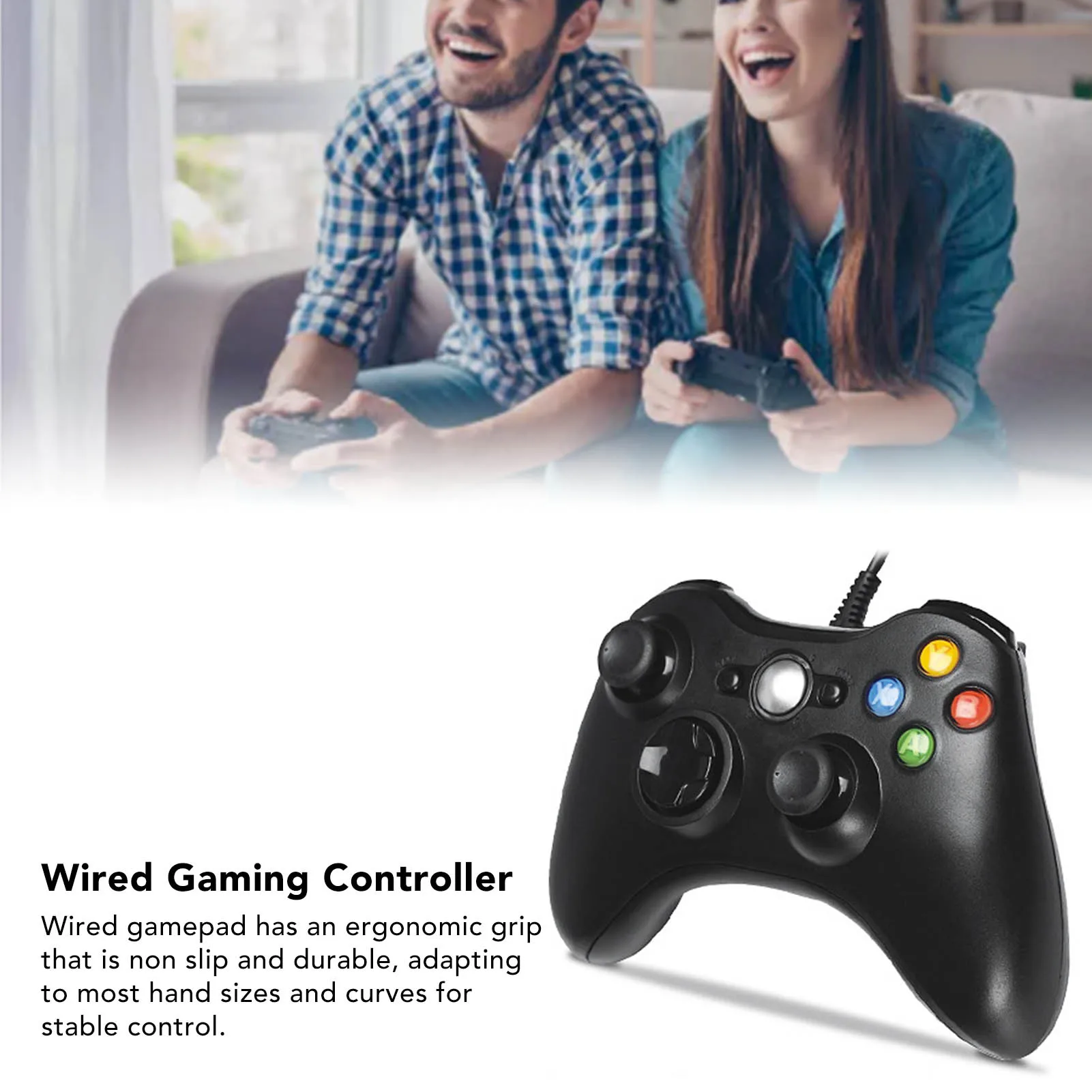 Kabel gebundenes Gamepad für Xbox 360 Universal Vibration Wired Joystick Gaming Controller für Android für PC360 P3 Wired Gaming Controller