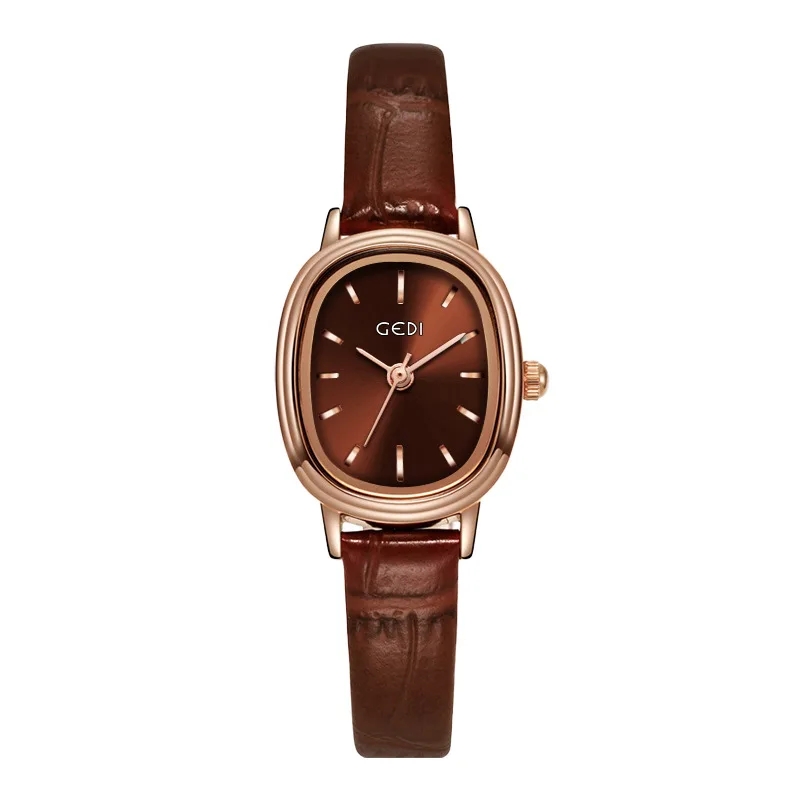 Reloj de correa de esfera Ovalada para Mujer, Reloj de pulsera de cuarzo ligero de lujo, Reloj de pulsera de moda para Mujer