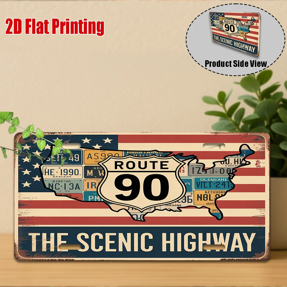 2D Flat,1pc, Vintage Metal Sign, Only for decoration, Outdoor Wall Art (11.8