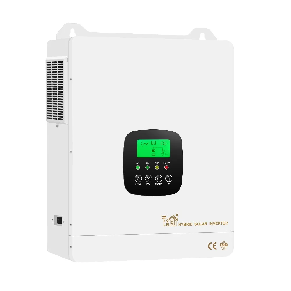 6.3kw Hybrid Solar Inverter Pure Sine Wave AC230V 48VDC Off-Grid On-Grid with Wifi LCD LED Display for Lithium Battery