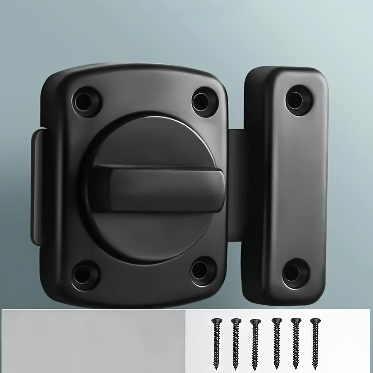 Household Security Door Lock, Rotating Bolt, Door Latch, Sliding Lock, Twist-Rotating Barrel Lock, Used For Bathroom And Toilet