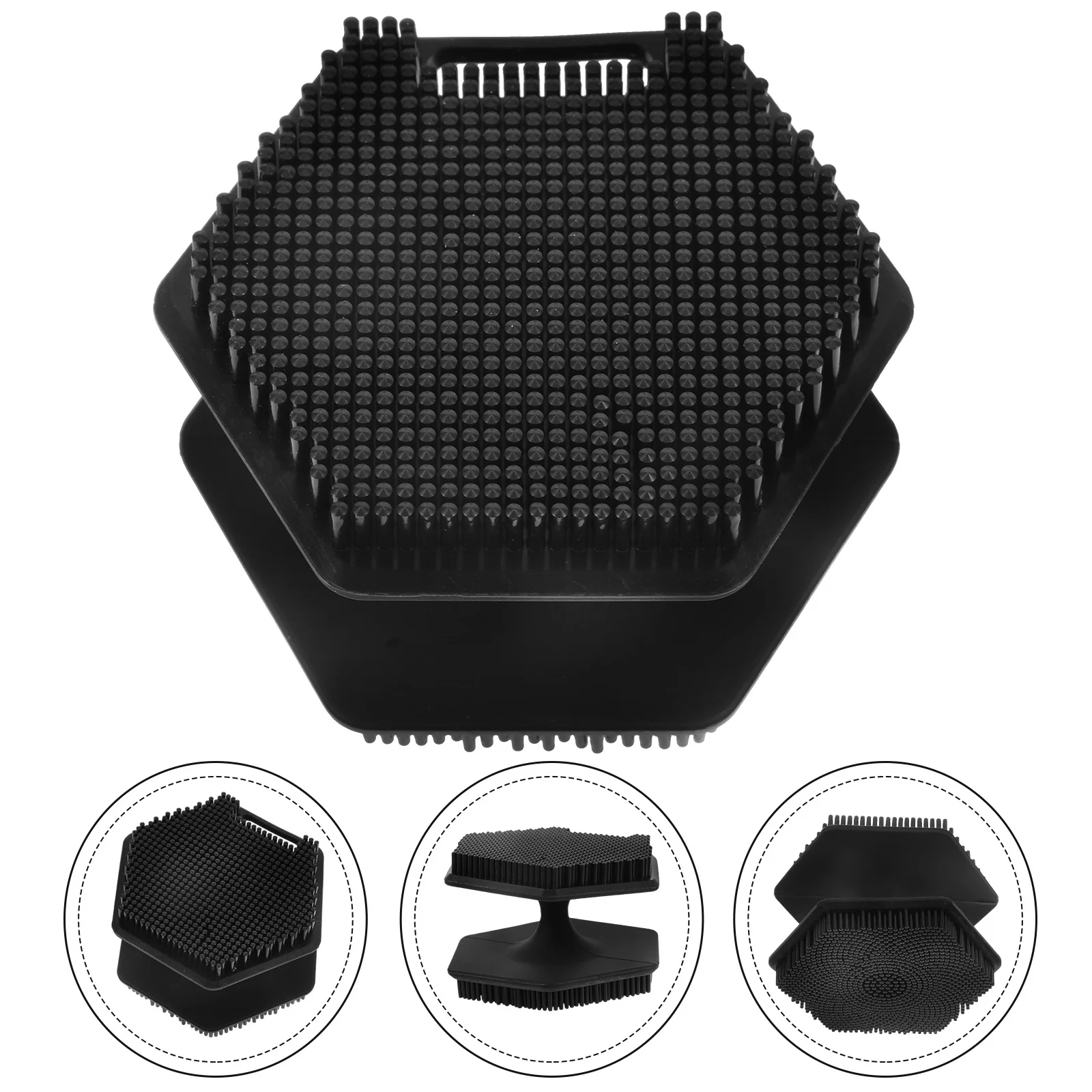 

Makeup Brushes Facial Scrubber for Face Wash Silicone Black Cleansing Skin Scrubbing