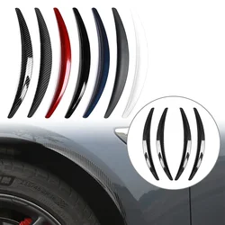 4 pçs/set roda do carro sobrancelha arco guarnição lateral fender flare strip para tesla modelo 3 2017 2018 2019 2020 2021 exterior peças