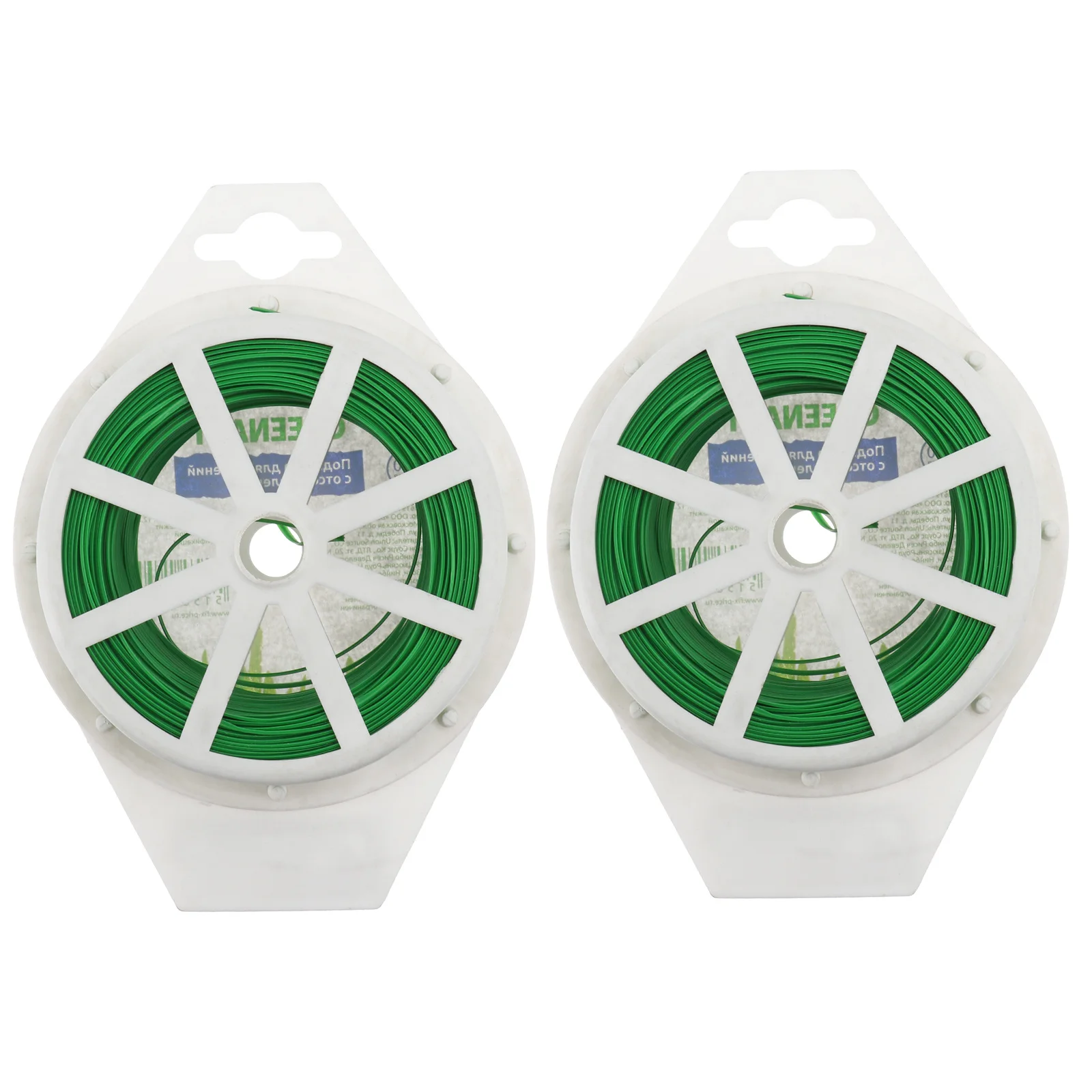 

2 шт. садовая проволока в рулоне с ножницами, прочная пластиковая железная проволока зеленого цвета для крепления растений, садовая рулонная лента для бонсай