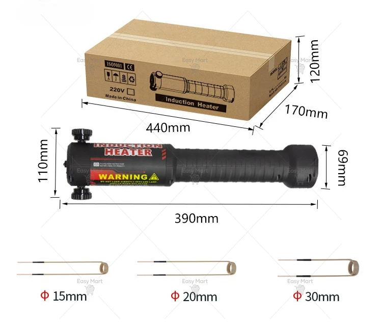 220V Small High Frequency Induction Heating Machine Handheld Nut Remover