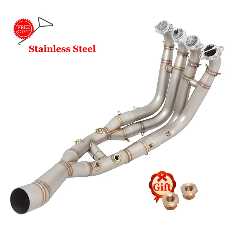 Slip-On Voor Bmw S1000RR 2019 - 2025 S1000R 2021 - 2025 Volledige Motorfiets Uitlaatsysteem Header Front Link pijp Titanium Legering Buis