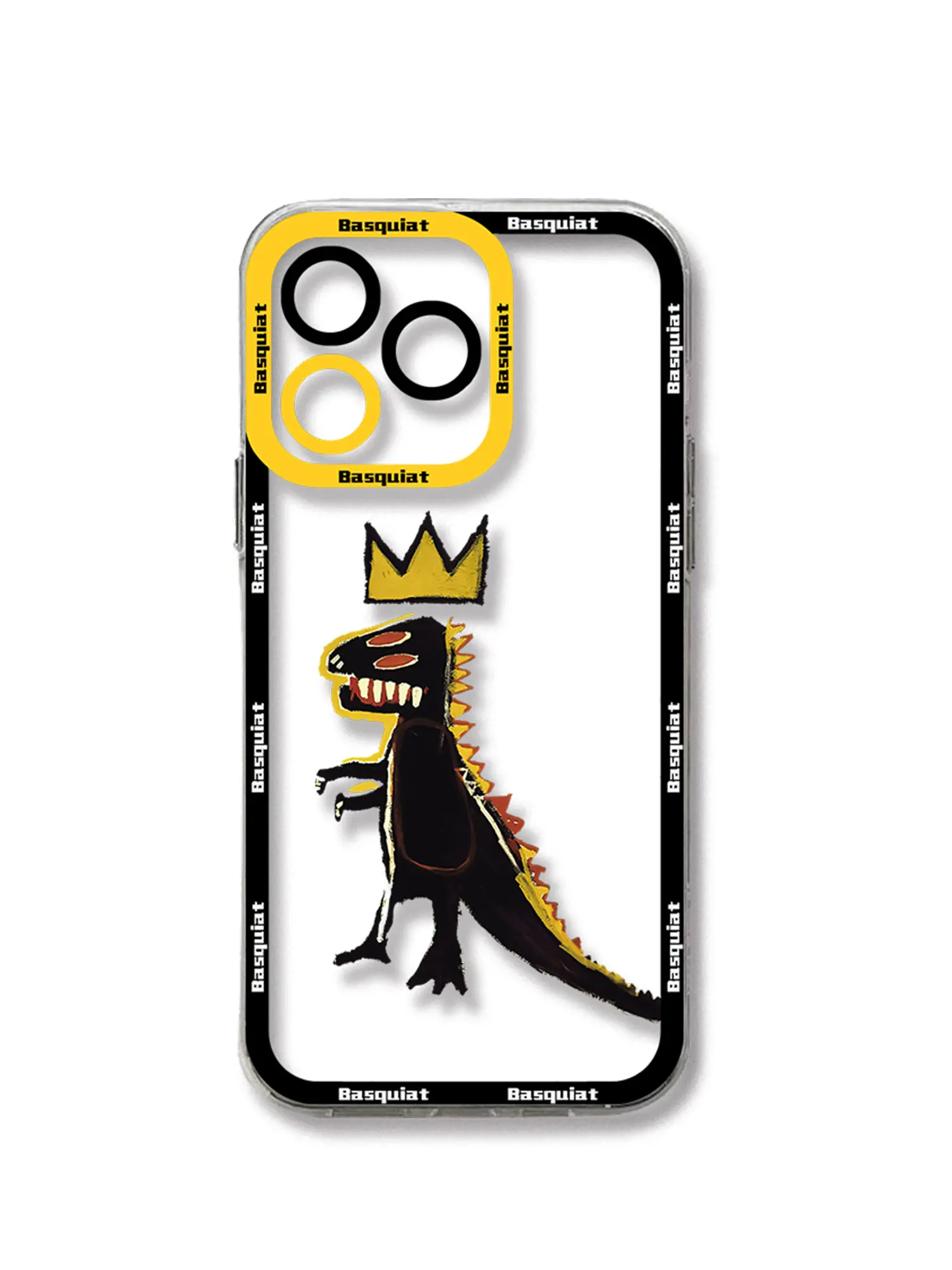 Casing ponsel seni mode untuk iPhone, pelindung transparan b-basquiatss 15 14 13 12 11 Mini Pro Max X XR XSMax 7 8 Plus SE20